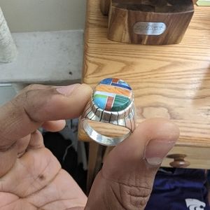 Navajo multi stone ring